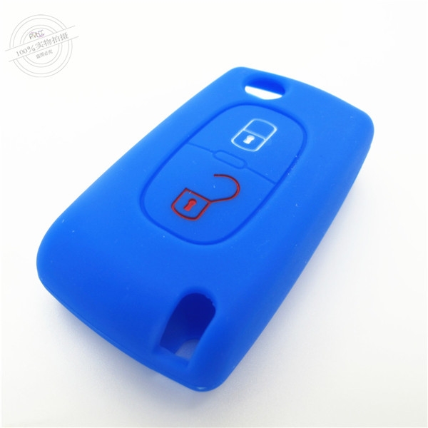 Peogeot  207 key fob covers|cases|protectors|skins without logo,2 buttons,a variety of colors,completely natural silicone.