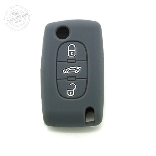 Citroen key fob covers|cases|protectors|skins without logo,3 Buttons,10 colors,completely natural silicone.
