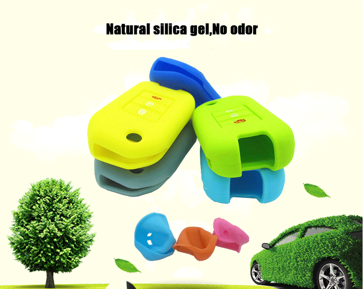 Honda Accord/City key fob cover material, be made of 100% natural silicone material, which is non-toxic and environmental protection,without odor silicone car key case, have advantages of waterproof, wear resistance, drop resistance and so on.