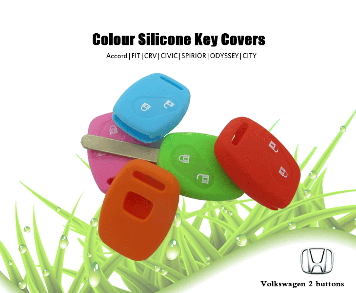 Honda Accord key fob covers, many colors can be selected, can protect car key covers from water and dust, light and good toughness silicone key protector commonly used in many series such as Honda CRV, Odyssey, Civic and City etc, meant that you can use the same key covers for different car series.