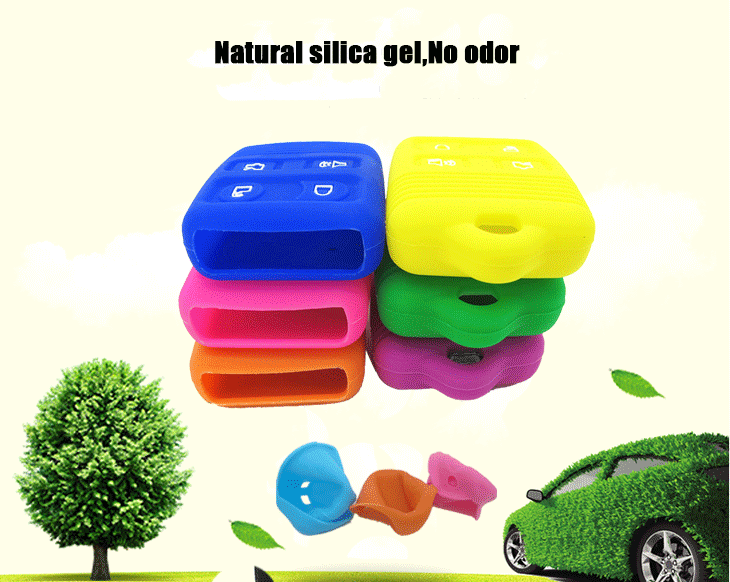 Ford Mustang silicone material key fob case,be made of 100% natural silicone material, which is non-toxic and environmental protection,without odor silicone car key case for ford.