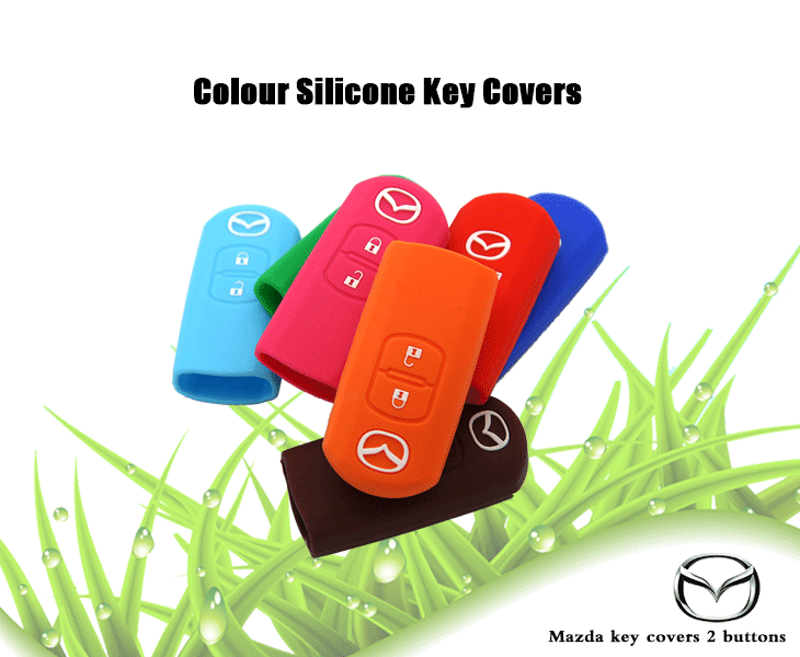 Mazda-M3-car-key-covers, adoring the natural silicone materials, which has advantages of non-toxic tasteless, health and environmental protection, producing colorful key silicone protective skin for Mazda.