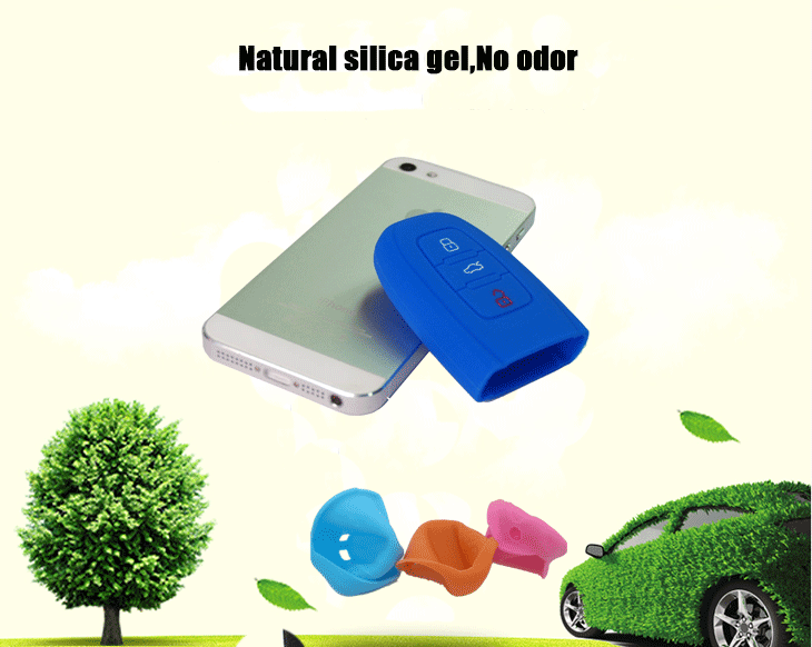 Audi A4L car key silicone case, be made of natural silicone material, which is non-toxic tasteless and eco-friendly,without odor silicone key case is the first choice for auto suppliers, non-toxic tasteless, good skid resistance, soft and comfortable silicone key fob case for Audi 3 buttons.