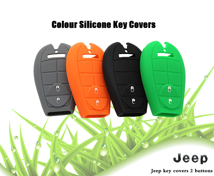 Jeep-Grand-Cherokee-key-covers,many colors can be selected, can protect car key covers from water and dust, light and good toughness silicone key protector for Jeep, colorful car key covers for you.