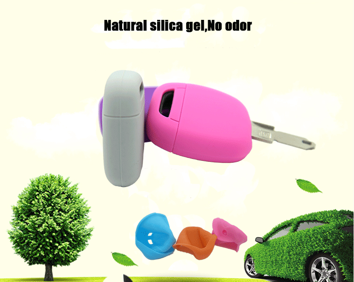 Renault-1M-key-fob-covers-material, be made of 100% natural silicone material, which is non-toxic and environmental protection,without odor silicone car key case.