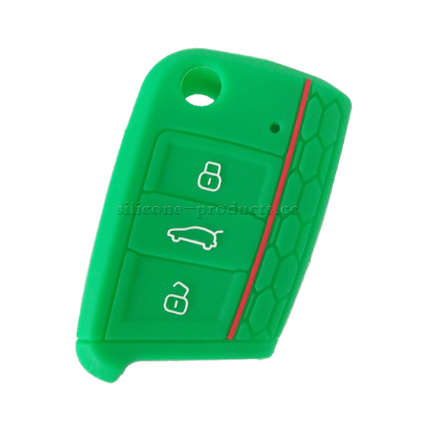Golf7 car key cover,green,3 buttons