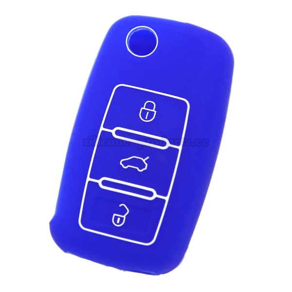 Polo car key cover,blue,3 bot...