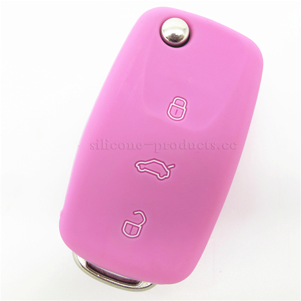 Polo car key cover,pink-red,3...