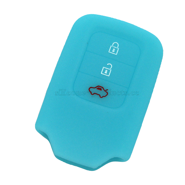 Ling Pai car key cover,Luminous blue,3 buttons,debossed design