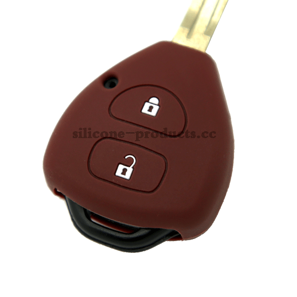 Corolla car key cover,brown,2 buttons,with logo