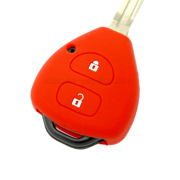 Corolla car key cover,red,2 buttons,with logo