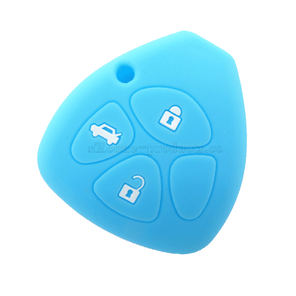 Crown car key cover,Lightblue,4 buttons,with logo