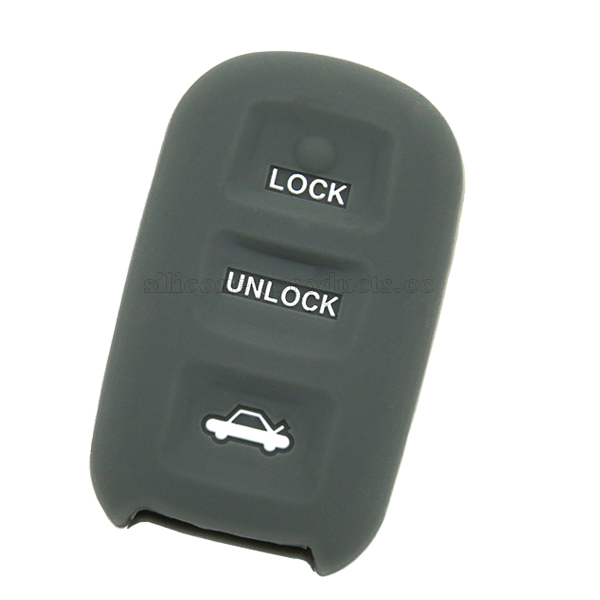 4 runner car key cover,gray,3 buttons,edbossed design