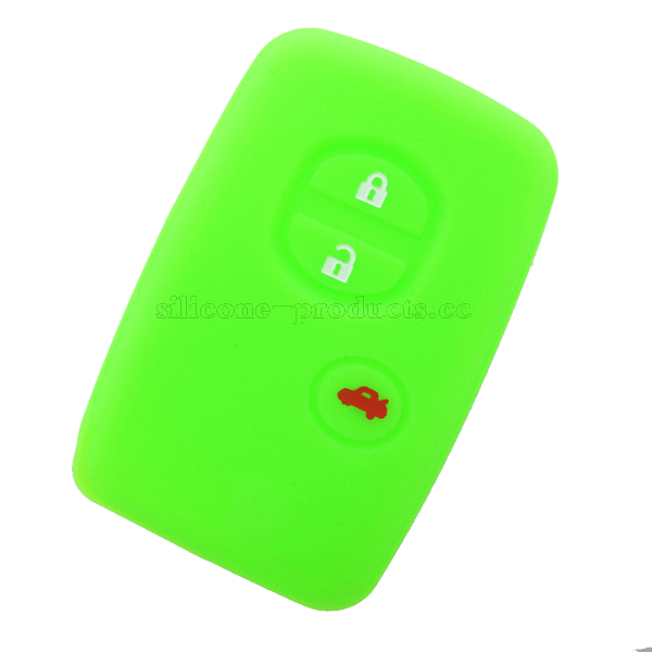 Highlander car key cover,green,3 buttons,debossed design