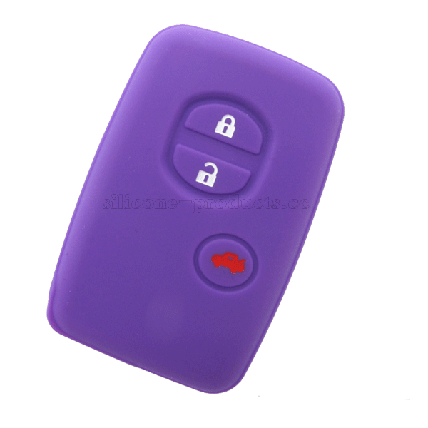 Highlander car key cover,purple,3 buttons,debossed design