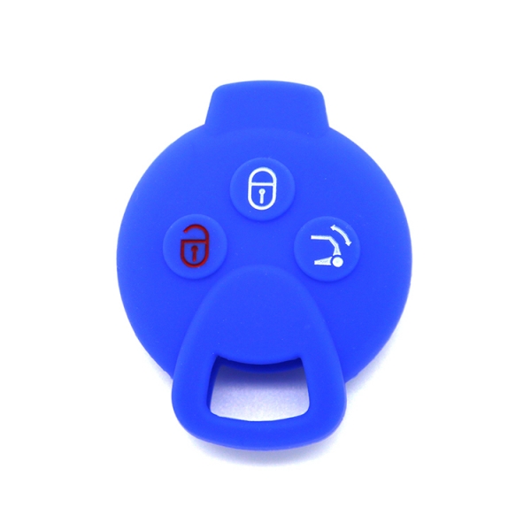 Mercedes Benz Smart,car silicone key shell,blue,high cost performance products