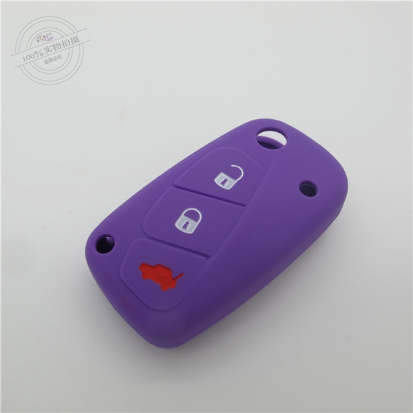 Fiat car key case, excellent silicone key covers for brand car,hot sale silicone products