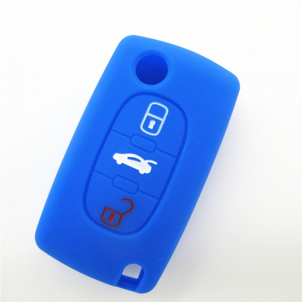 Citroen car key covers, remote control key covers, hot sale car key case, blue, non-toxic key protector in China