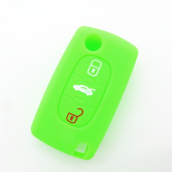 Citroen car key covers, colorful silicone key accessories, newest silicone key protector
