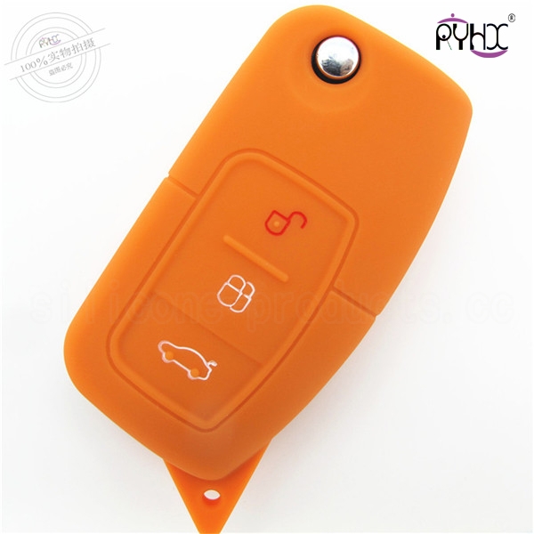 Ford silicone car key case, plastic car key wallet