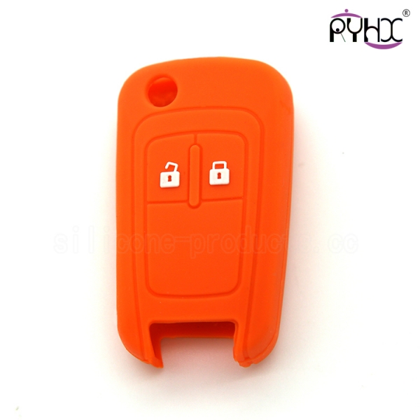 Chevrolet car key silicone shell, silicone car key case wholesale in China, waterproof silicone car key case