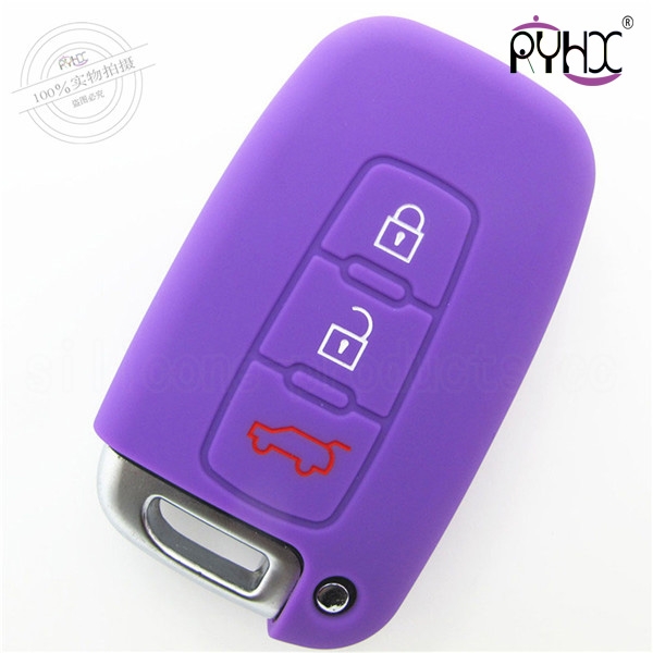 Hyundai car key silicone protector, silicone auto key protective covers, car remote control key case, newest car key shell for Hyundai