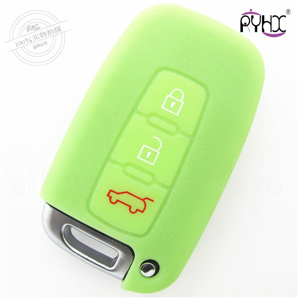 Hyundai car key silicone shell, high cost performance silicone key case, wholesale silicone car key covers,light key silicone protector for Hyundai