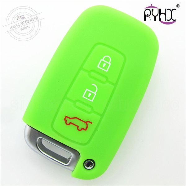 Hyundai tucson silicone car key shell, factory supply key silicone case, waterproof silicone key fob covers