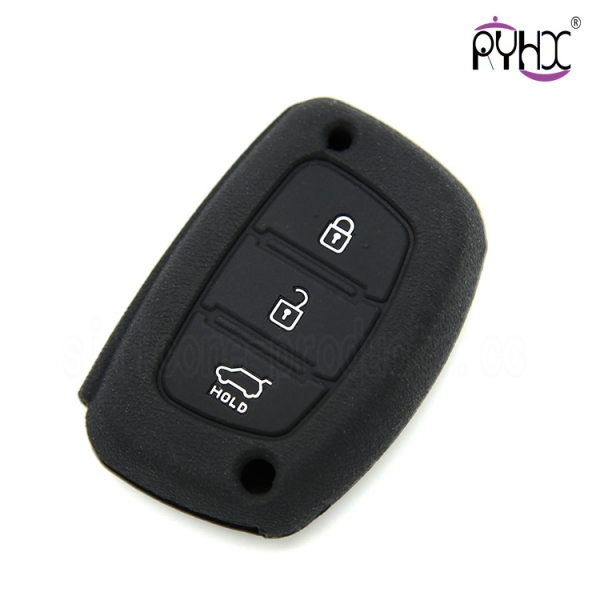 Hyundai silicone car key casing, be made of natural silicone material key covers, good toughness silicone car key shell, silicone key wallet suitable for Hyundai