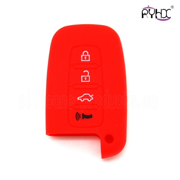 Hyundai silicone key shuck,hot sale silicone car key protector, the most popular multi-function car key silicone pouch