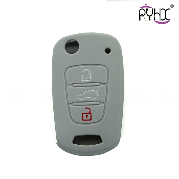 High Quality silicone rubber car key cover ​for KIA Rio K2 K5 Sorento Soul Sportage Shuma(3 button).
