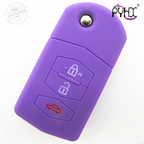 Mazda car key silicone case, fashionable key shell in China,wholesale car key covers, low price key shuck.