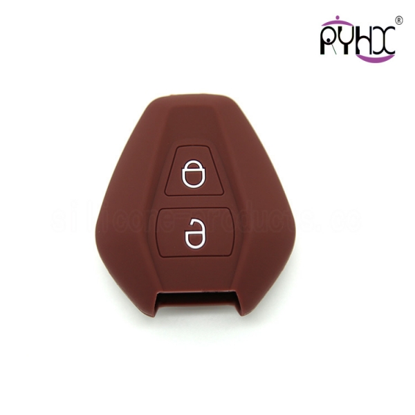 Suzuki silicone car key case, car key silicone covers, waterproof car key silicone shell, brown key pouch for Suzuki