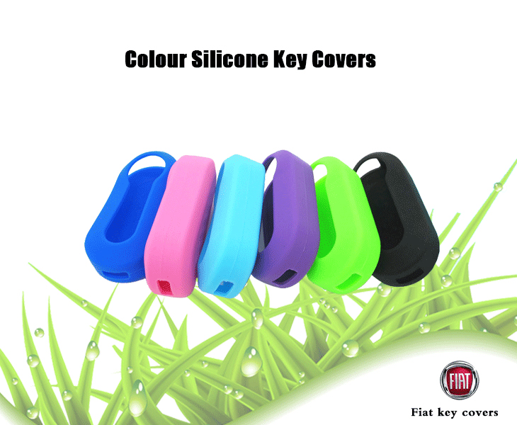 Fiat-500-key-fob-covers, many colors can be selected, can protect car key covers from water and dust, light and good toughness silicone key protector.