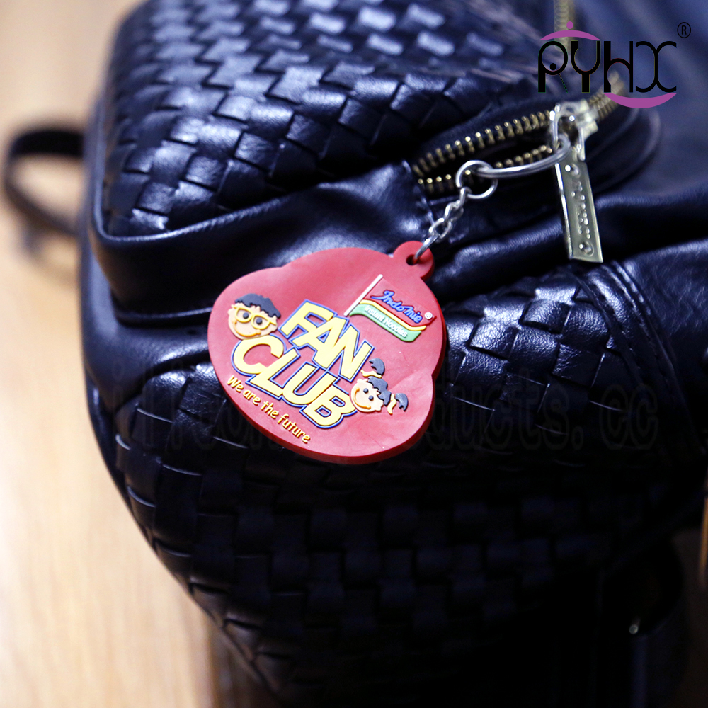 key silicone chain pink