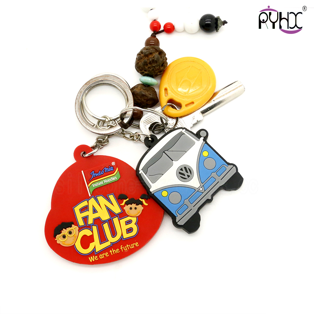 car key silicone chain, car logo silicone keychain is made of natural silicone material, suitable for hanging on the key, backpack.