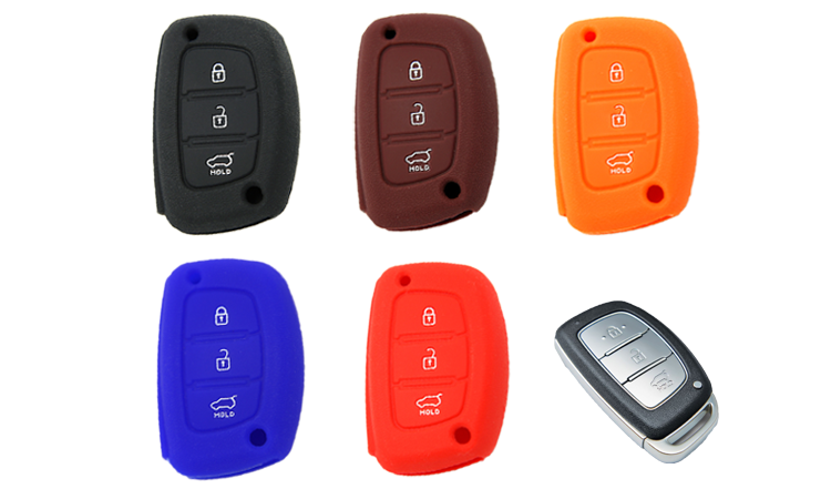 silicone car key cover for i20