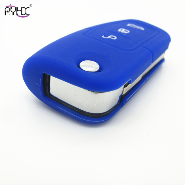 Online wholesale dark-blue 2013 Ford Focus key cover,3 button.