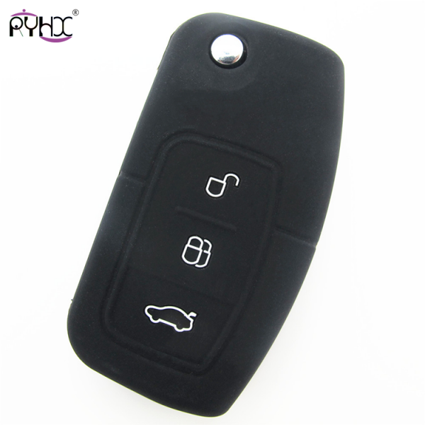 Online wholesale black Ford Focus key fob cover,3 button.