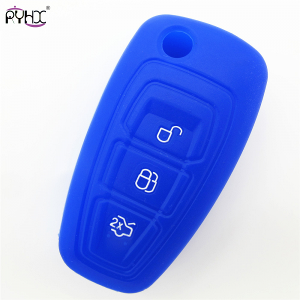 Online wholesale dark-blue Ford Ecosport car key cover,3 button.