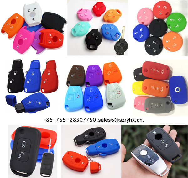 Mercedes Key Fob Cover -Colorful silicone key cover for Mercedes W203 W204 W211 Clk C180 E200 Amg C E Class B C E ML S CLK City Coupe Cabrio Roadster car key here