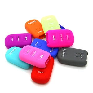 silicone rubber key fob covers for Toyota Runner key fob 3 buttons, car key plastic cover,key silicone cover