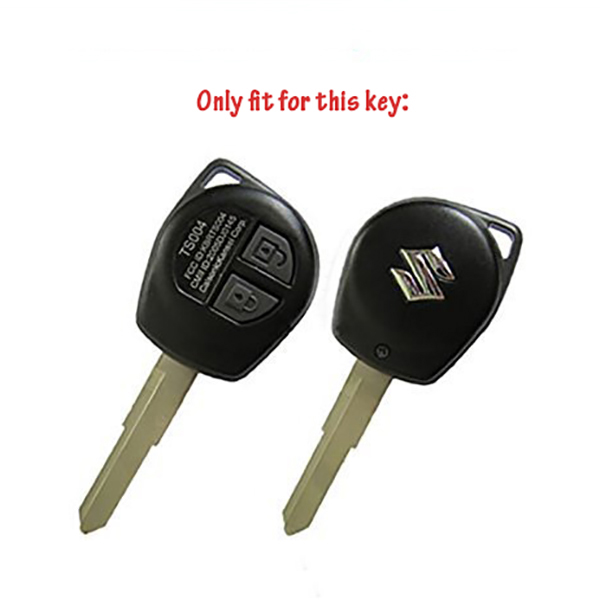 Please compare this picture with your key before purchase this product,because this product onle fit for 2 button Suzuki SX4 Swift Liana Grand Vitara Jimny Alto car key remote.