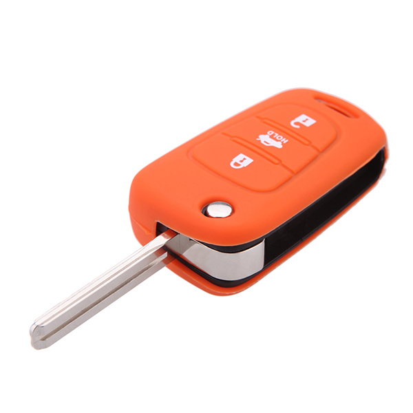 High Quality silicone rubber car key cover for KIA Rio K2 K5 Sorento Soul Sportage Shuma 3 button flip key.