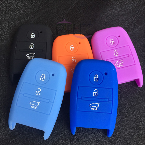 custom silicone rubber key remote cover case for KIA  K3 Cerato Rio Rio5