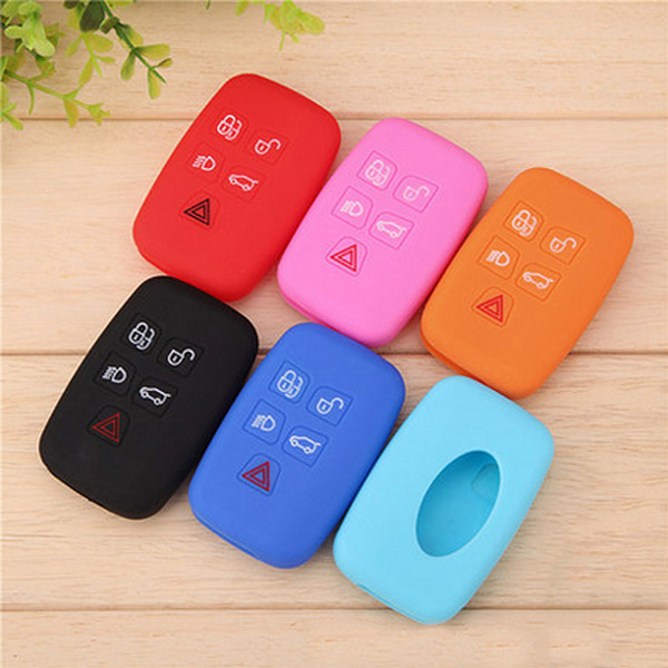 6 colors silicone key cover case protector for LandRover car key remote