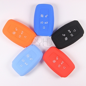 Wholesale silicone ​car key remote covers for  5 Buttons LandRover Discovery4 RangeRover.