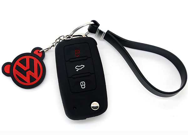 black vw key cover