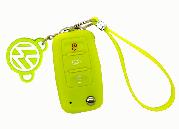 yellow vw key cover