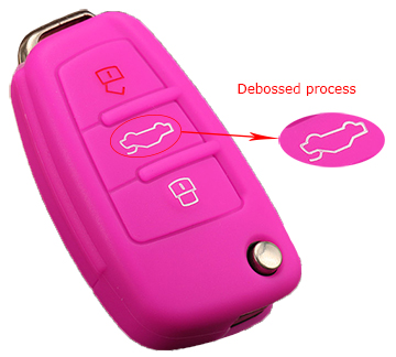 Silicone key shell for Audi A4 key fob